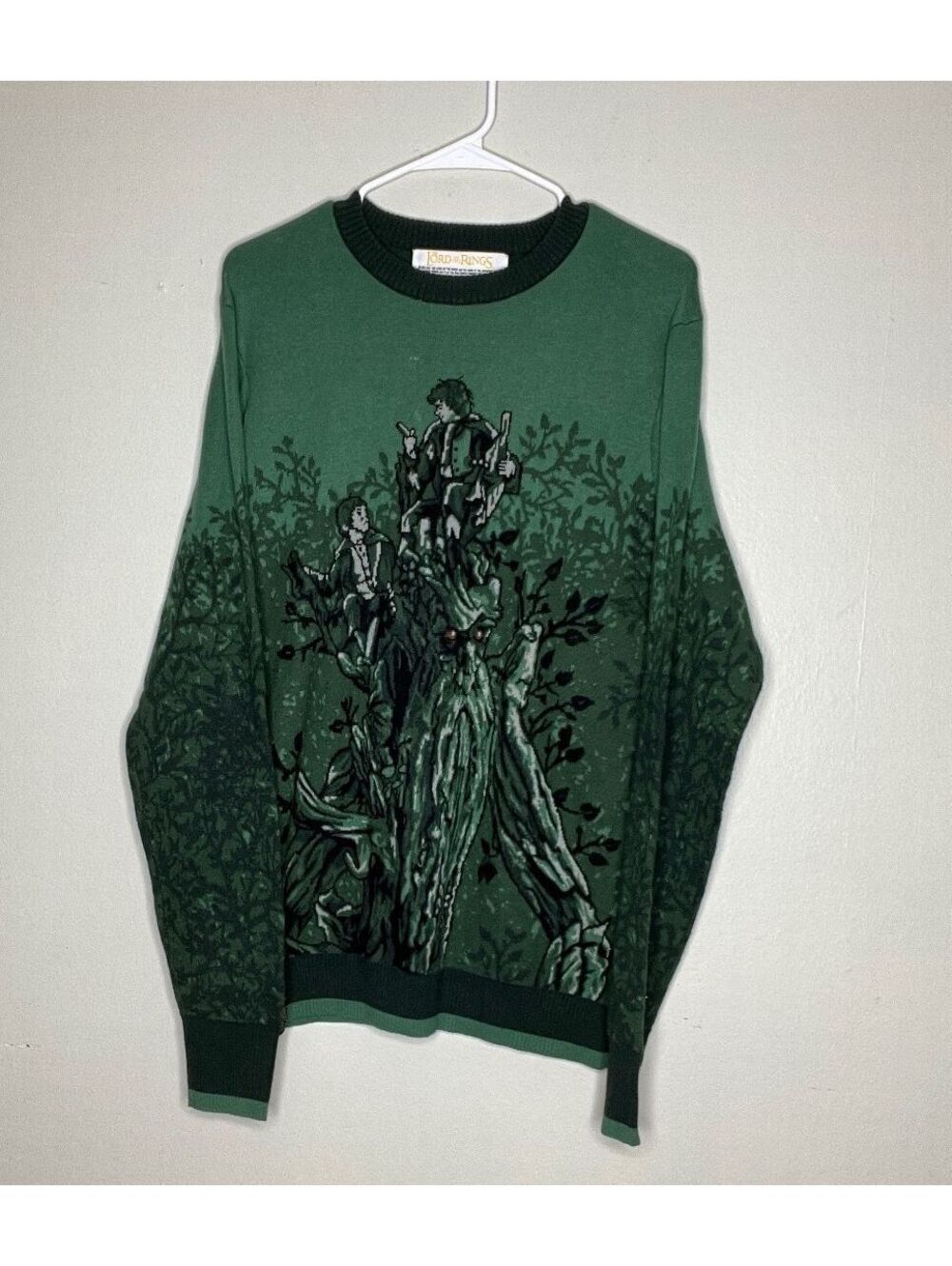 The Lord of the Rings Treebeard Green Knit Sweater Size Medium